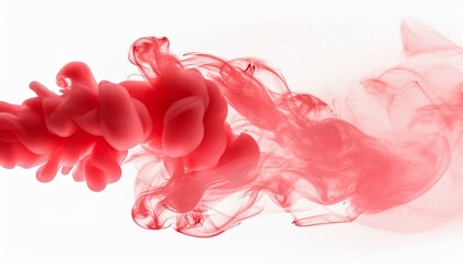 Cherry Fumes: Red Smoke on Transparent
