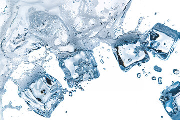 Ice and Splash - obrazy, fototapety, plakaty