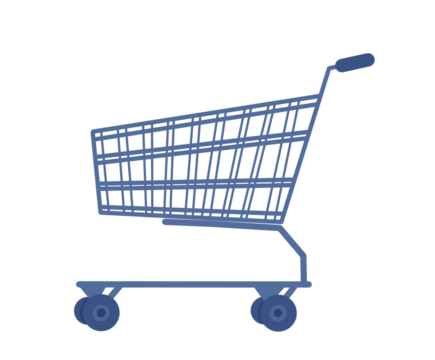 shopping cart isolated