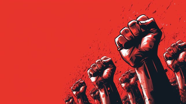Fist protest hand activist people social fight.