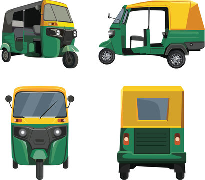 tuk tuk vector template design , White background