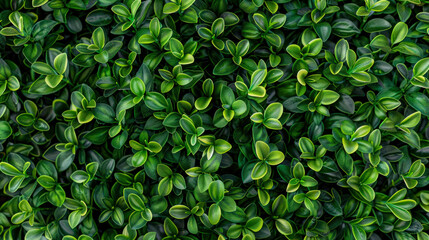 Background with green leaves, wall of leaves