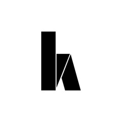 Black and white creative business company logo design