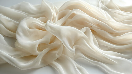 Fototapeta premium Warm Tones Caress Silk In A Soothing Texture Dance