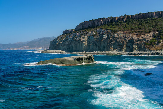 Cane Malu diving site landscape in Sardinia, Italy