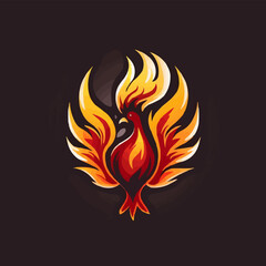fire chicken logo, chicken grill. grilled chicken. fast food restauran