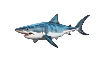 Naklejka premium shark isolated vector style on isolated background illustration