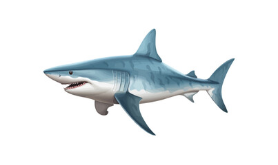 Fototapeta premium shark isolated vector style on isolated background illustration