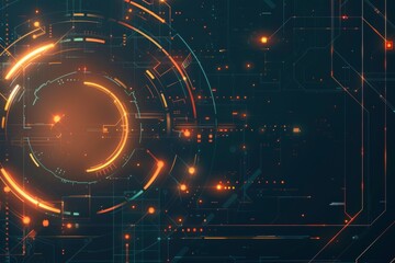 Obraz premium Art deco background with a futuristic aesthetic for tech-themed content