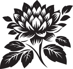 floral silhouette flower. flower drawingflower sketch ; black and white silhouette ...