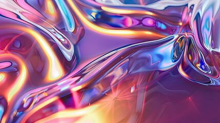 abstract liquid glass holographic backgrounds