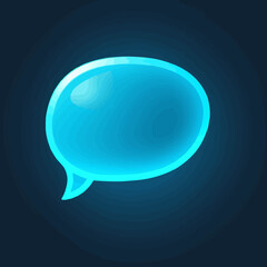 Talk bubble speech icon. Blank empty bubble vector illustration design element. Chat on line symbol template editable stock. Dialogue balloon sticker silhouette isolated on transparent background