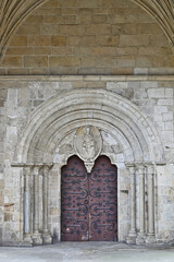 Lugo, Galizia, il portale romanico della cattedrale di Santa Maria - Spagna