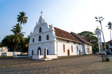 Fototapeta na wymiar Our lady of life church, Kochi, Kerala, India.