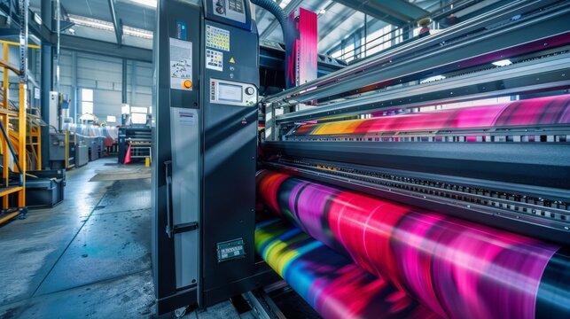 Machine large printer graphic technology design industrial equipment print business ink