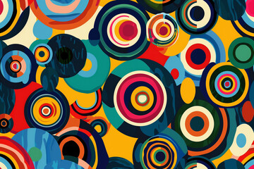 Fototapeta premium Abstract Colorful Pattern with Geometric Shapes. Good for graphic design, cards, posters, invitations 