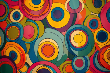 Fototapeta premium Abstract Colorful Pattern with Geometric Shapes. Good for graphic design, cards, posters, invitations 