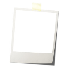 polaroid card blank with shadow on the png backgrounds.