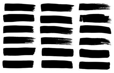 Brush stroke 7 cute on a white background, vector illustration.