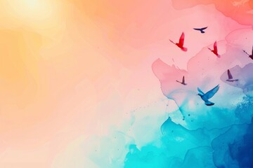abstract background for International Migratory Bird Day 