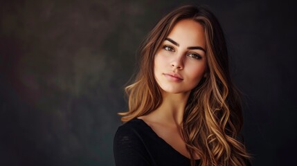 Fototapeta premium Beautiful amazing Bulgaria woman on studio background. Copy Space.