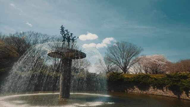 昭和記念公園の噴水／Showa Kinen Park fountain