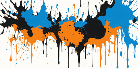 Art background, Splash Ink Paint, Abstract style. Digital illustration.