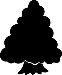 cute cartoon tree icon.