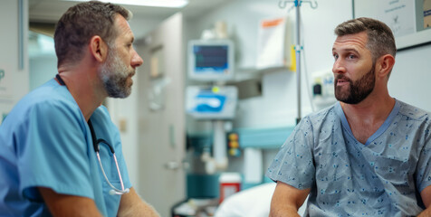 doctor talking to patient