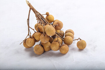 Ripe sweet tropical Longan fruit