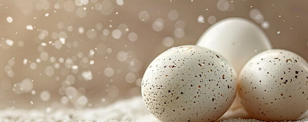 Fototapeta na wymiar Big Ostrich egg background.