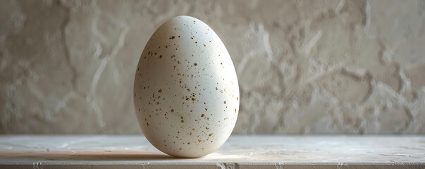 Big Ostrich egg background. - obrazy, fototapety, plakaty