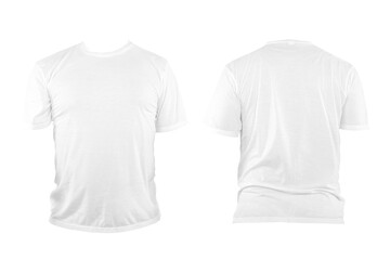 White t-shirt with no collar and sleeves. The t-shirt was unbuttoned and had no design or message...