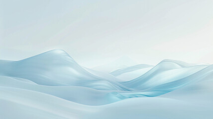 Fototapeta na wymiar A serene combination of translucent glacier blue and ice white, creating a minimalist abstract background that evokes the pure, crystalline beauty of an untouched snowfield