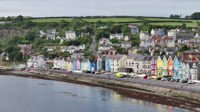 Seaside town Whitehead in County Antrim, Northern Ireland