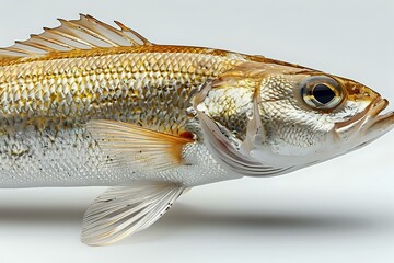 Clean and Detailed Silver Fish Image - obrazy, fototapety, plakaty
