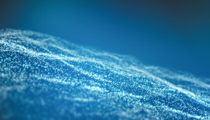 Illustation of blue light shine particles bokeh over blue background - abstract particles background. - 793713588