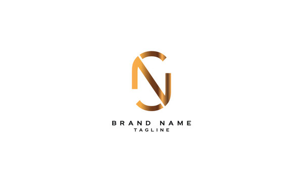 SNO, SON, NSO, NOS, ONS, OSN, Abstract initial monogram letter alphabet logo design