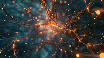 Complex Neural Network with Glowing Connections