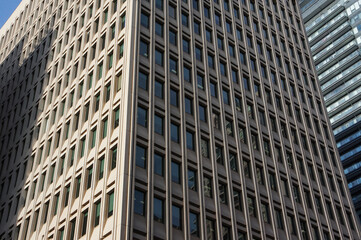 Obraz premium Detail of skyscraper windows. Office Building
