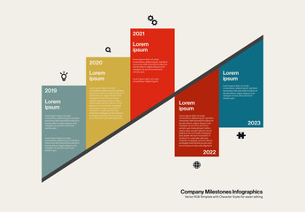 Company Milestones Infographics Template