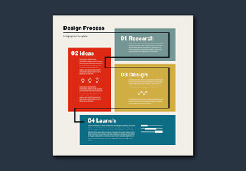 Design Process Infographics Template