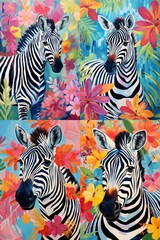 Fototapeta na wymiar zebras in the zoo