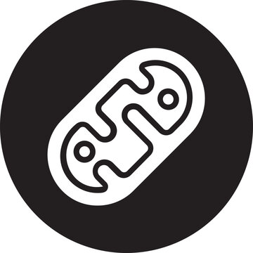 mitochondria glyph icon