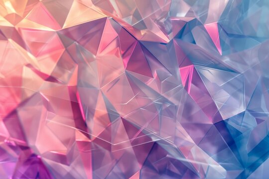 Gradient crystal lattice for a crystalline and geometric background