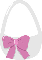 Basket with bow