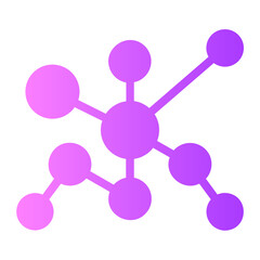 molecule gradient icon