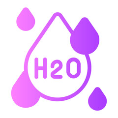 h2o gradient icon