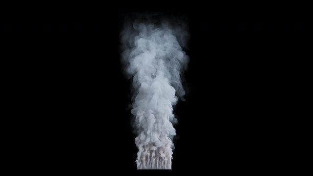 Looping thin smoke rising up. 3D generated animation fx. Has alpha channel (ProRes, 4K only) for easy compositing.
