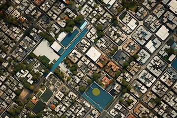 Aerial Urban Gridscape: Dynamic Layout Design of Urban Landscape